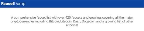 Dump, Faucet, Kraken
